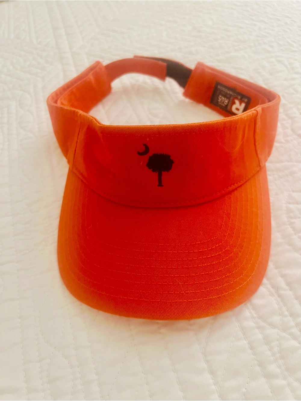 Men’s Golfing Visor with South Carolina Palm Tree Crescent Symbol
